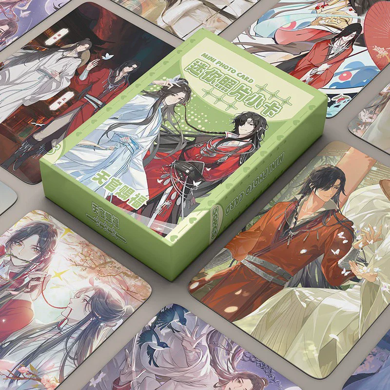 50 Pcs/Set Heaven Official's Blessing Mini Photo Cards TGCF Xie Lian & Hua Cheng Characters Collectible Lomo Cards
