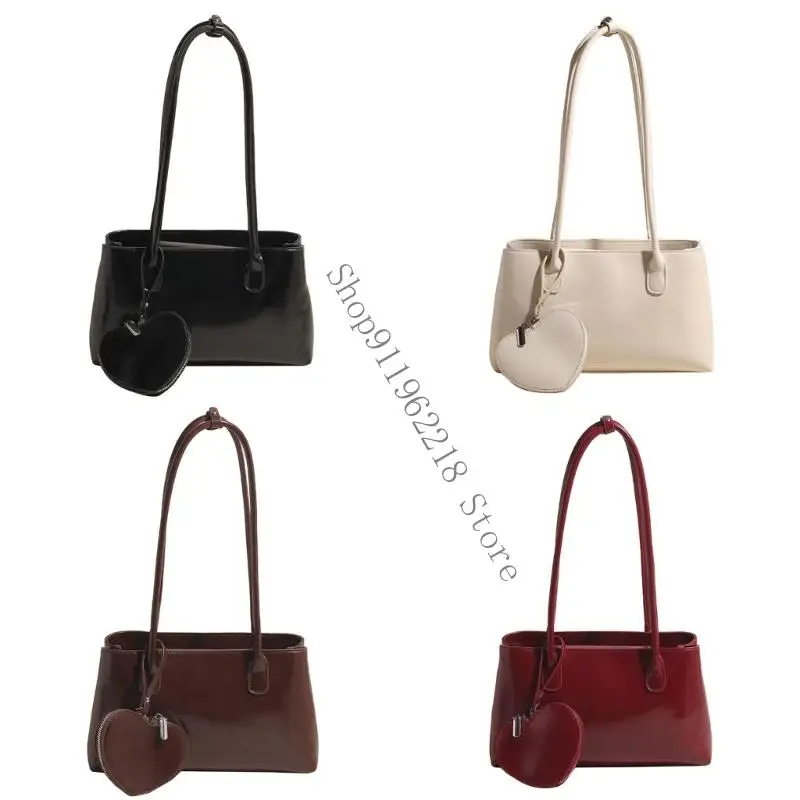 Túi vai dành cho phụ nữ Slings da PU Hoboes Túi xách Retro Ly hợp ví với dây kéo đóng cửa cho bữa tiệc buổi tối 066F