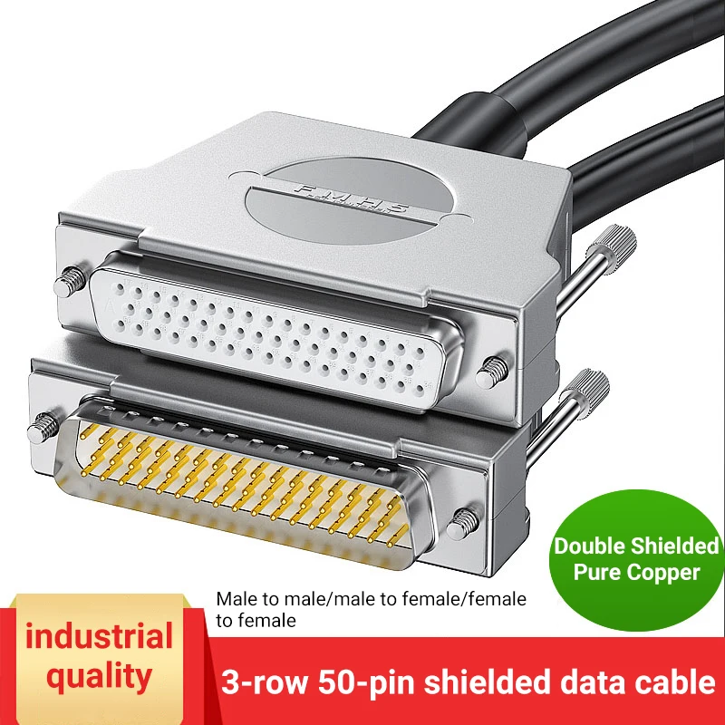 

DB50 Cable Female to Female to Male to Male Data Cable D-SUB 50 Pin HDB50 Extension Cable Cable 3 Rows 50