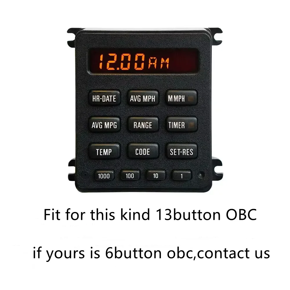 Cable Wiring Adapter Harness for BMW E30 E24 E28 13-Button Euro Analog OBC Clock