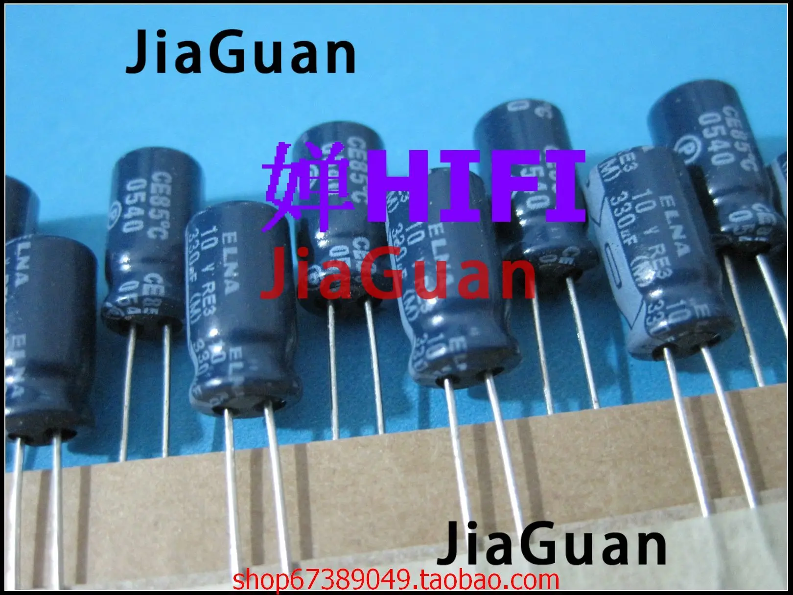 20pcs NEW ELNA RE3 10V330UF 6.3X11MM audio electrolytic capacitor 330uF/10V blue robe 330UF 10V re3 10v 330uf