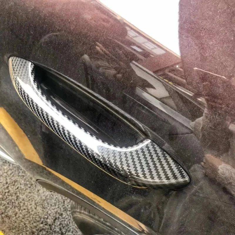 

For Porsche Cayenne Real Dry Carbon Fiber 2018-2022 Exterior External Door Handle Frame Door Handle Case Cover Modification