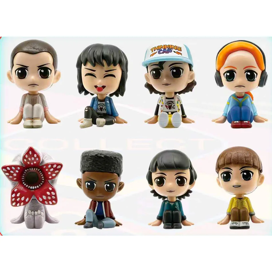 Figura de Strangeres Things Anime Jane Ives/Will Byers/Mike Wheeler figura de acción Cosplay figuras de adorno de vinilo juguete regalo de Año Nuevo