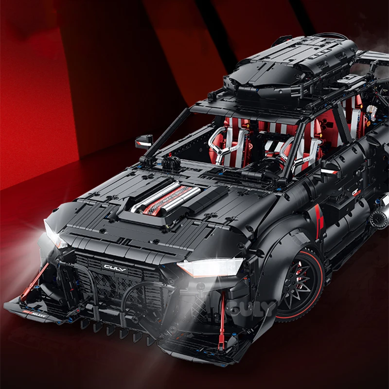 4189 stücke Technische 1:8 Galvanik Supercar Bausteine Schwarz High Tech Idee Sport auto Modell Ziegel Spielzeug für Erwachsene geschenke
