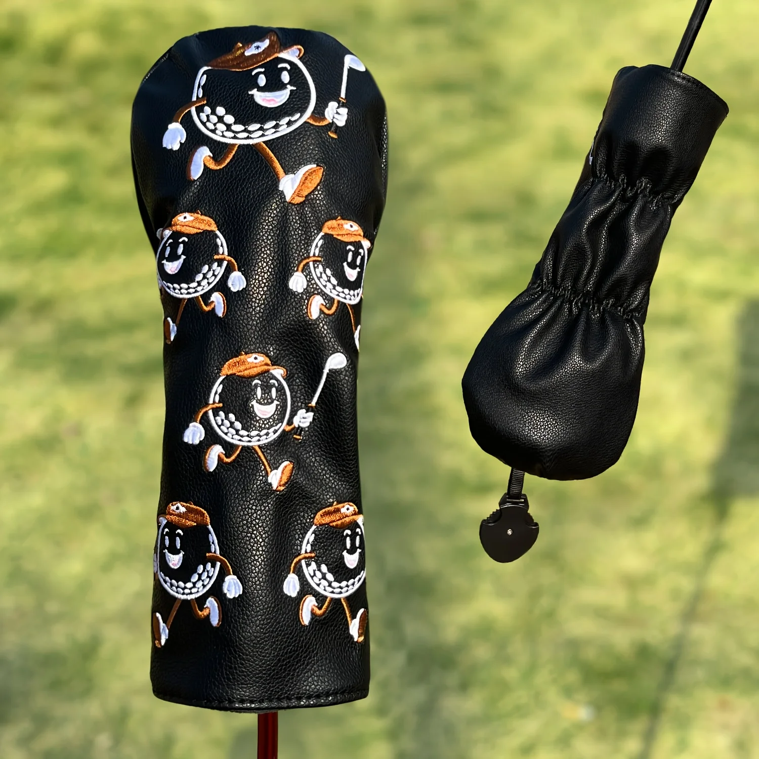 Fun Style Golf Club Covers for 1pc/4pcs Driver, Fairway, Hybrids - Head Covers for Golf Clubs, Driver Headcover Funny view 5