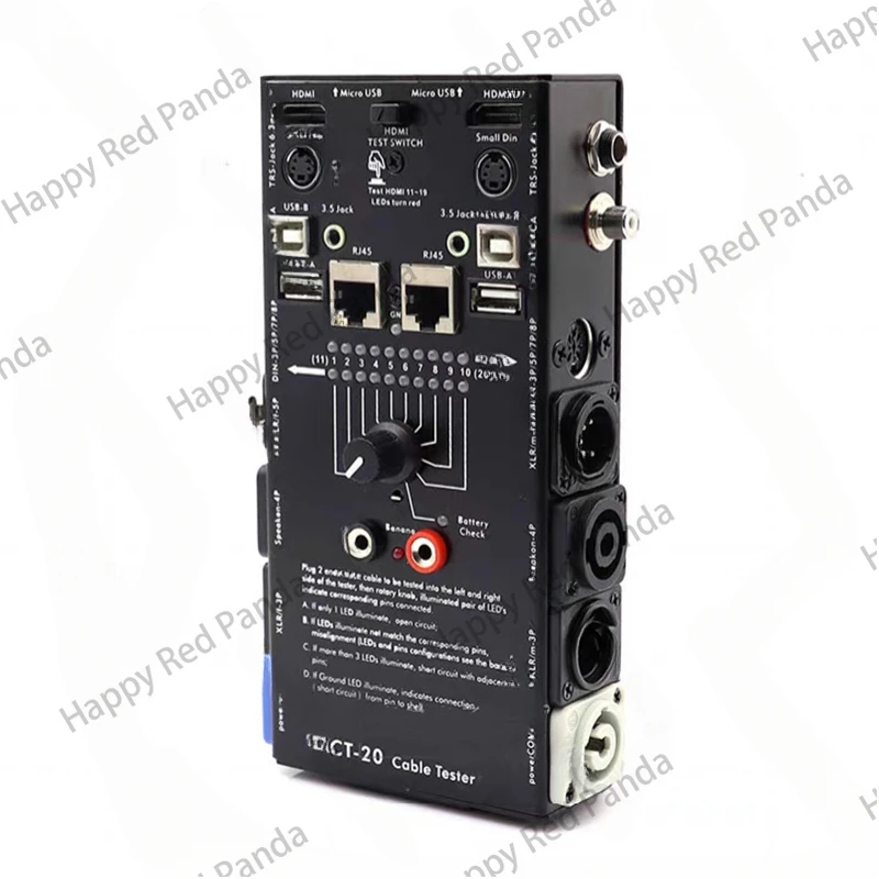 CT-20 Multifunctional Line Tester Audio Line Xlr Signal Line Tester