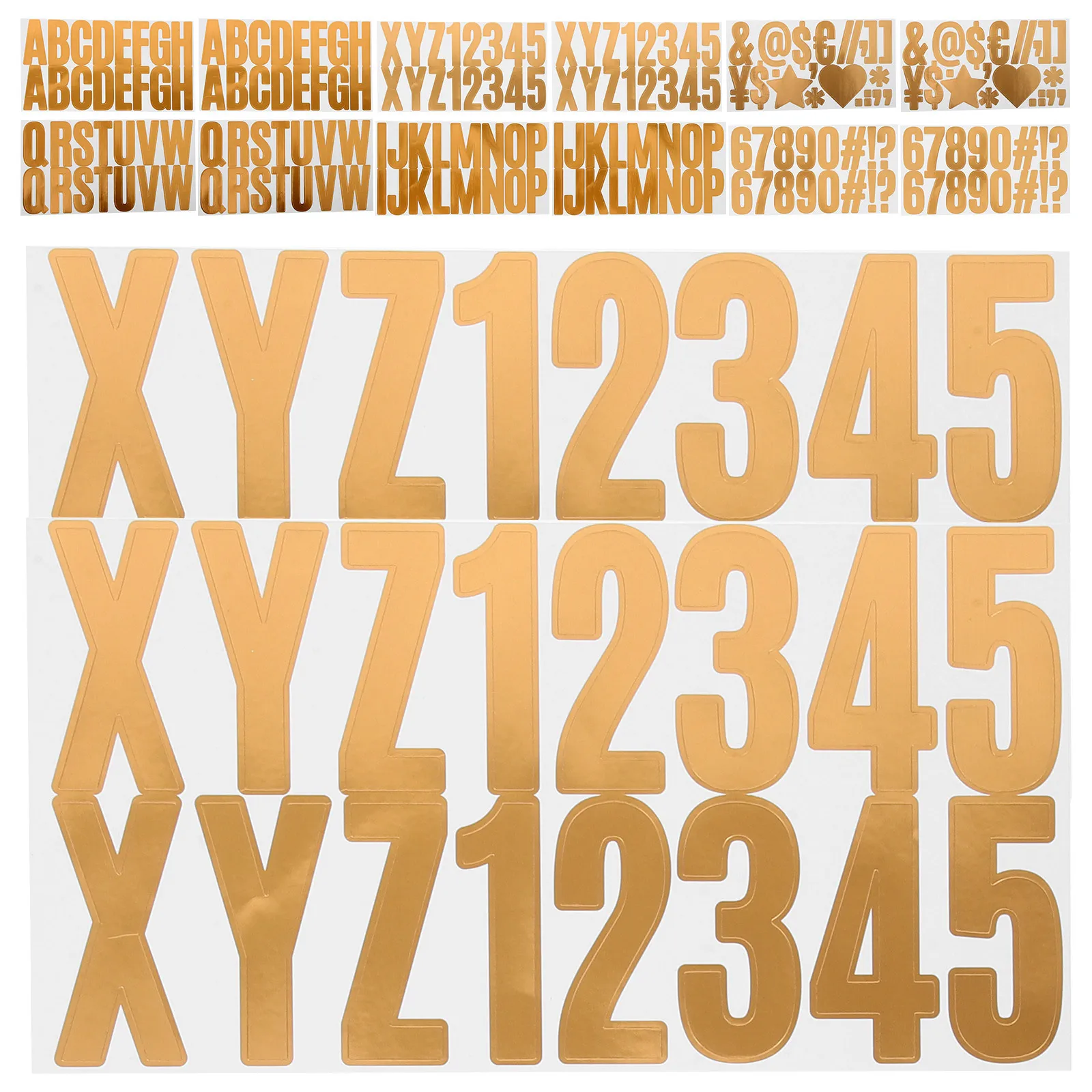 

24Pcs Alphabet Letter Stickers Vinyl Self-Adhesive Durable Decals for Mailbox Car DIY Decoration Poster Board Letters