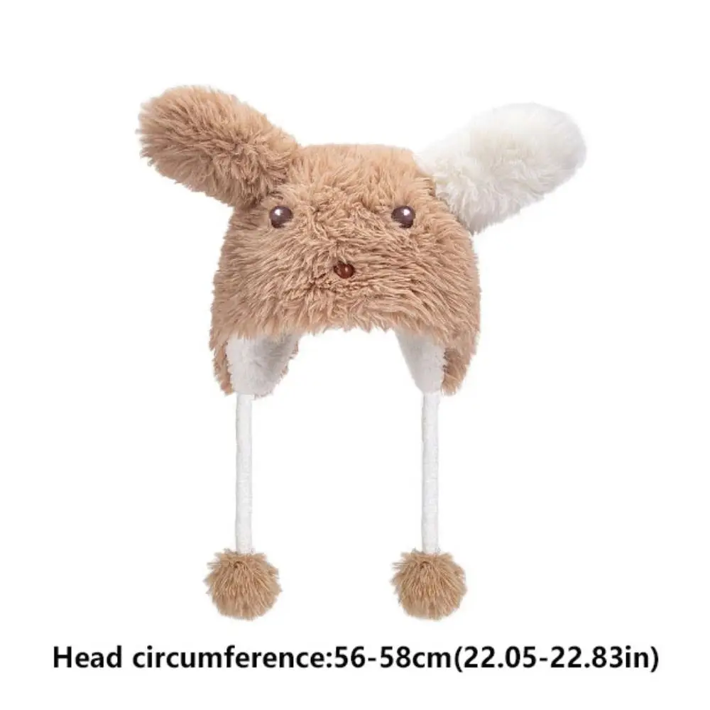 All-match Animal Plush Puppy Hat Fashion Design Korean Style Cartoon Fleece Hat Cloth Accessories Cartoon Ear Protection Hat Kid