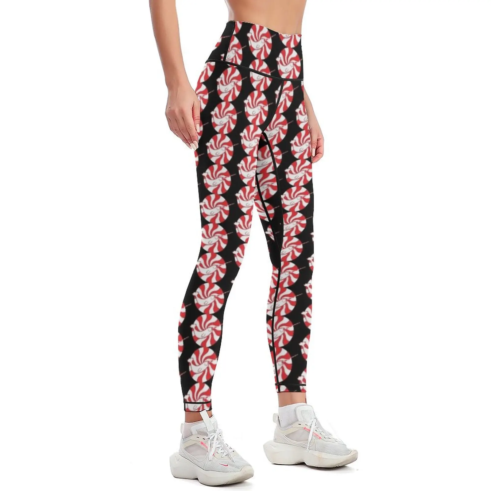 Rising Peppermint Sun Narwhal Leggings sports for Women's push up sport pants Womens Leggings