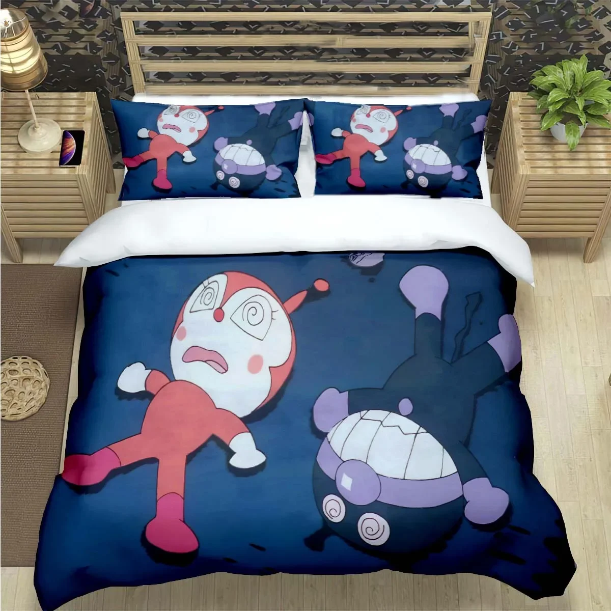 

Fashion Kawaii Cartoon A-Anpan Print Bedding Sets Bed Supplies Set Duvet Cover Bed Comforter Set Bedding Set Luxury Cute Gift