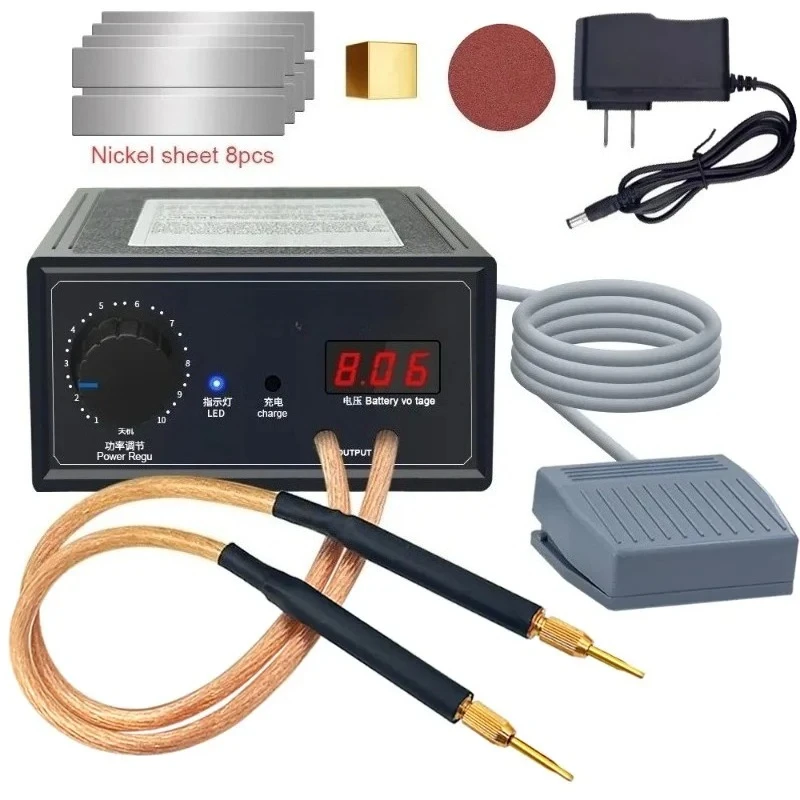 8000W Handheld Spot Welder 1200A Adjustable Portable Welding Machine For 18650 Lithium Battery Pack