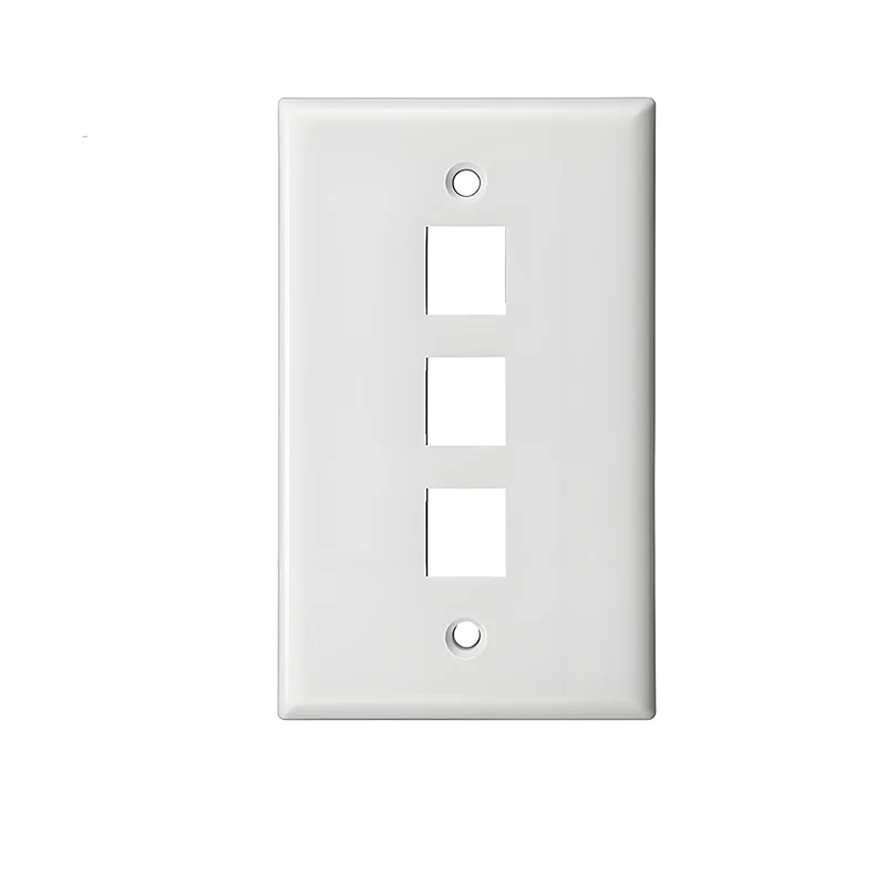 10 Pieces/lot 120 Type Network Wall Plate Mounted 1/2/3/4/6 Ports RJ 45 Port Ethernet LAN Networking for keystone jack Outlet
