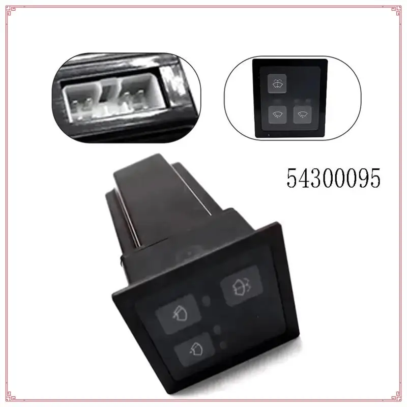 

54300095 Excavator Windscreen Wipers Control Switch For Doosan Dx150 Dx225 Dx300 DX380 Wiper Adjustment Switch
