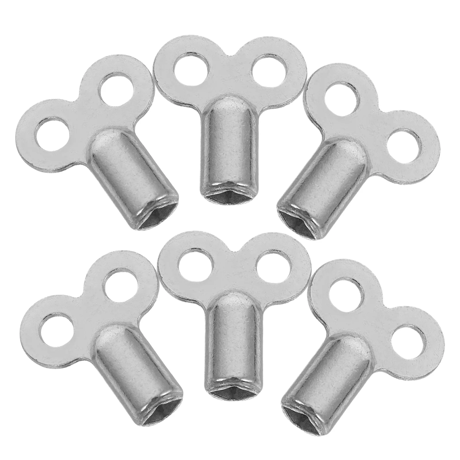 10PCS Square Hole Radiator Bleed Valve Keys Universal Plumbing Tool Key Zinc Alloy Easy to Carry Store