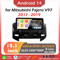 Car Video for Mitsubishi Pajero V97 2017 2018 2019 Multimedia Player DSP Stereo Wireless Carplay Autoradio Cooling fan Head Unit