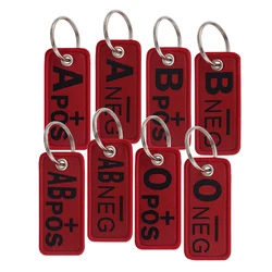 Red Quote Serises Embroidered Key Cool Letter Quotation KeyTag Keychain for Car Motorcycle Keyring Holder Jewelry Accessories1PC