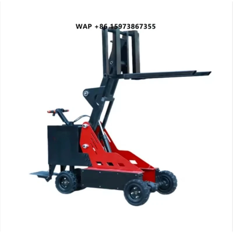 All-Terrain Portable Electric Hydraulic Mini Telescopic Boom Forklift Foldable Workshop Crane for Off-Road Lifting