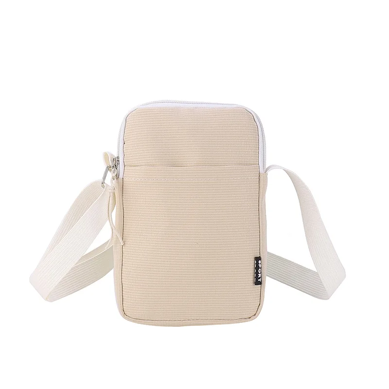 Fashionable New Simple and Trendy One Shoulder Phone Bag Solid Color Lightweight Mini Crossbody Small Change Gift