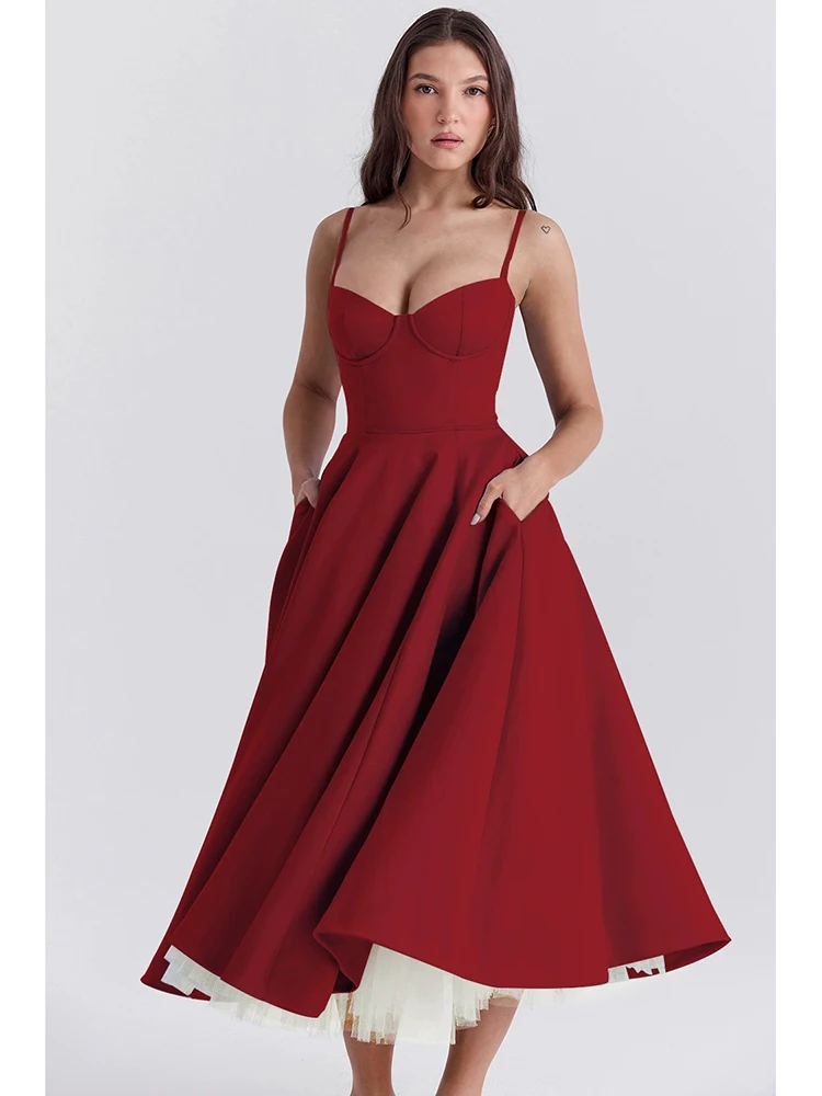 Elegante fora do ombro vestido feminino festa magro uma linha sólida grande balanço vestidos nova primavera verão moda sexy sem costas senhora vestidos