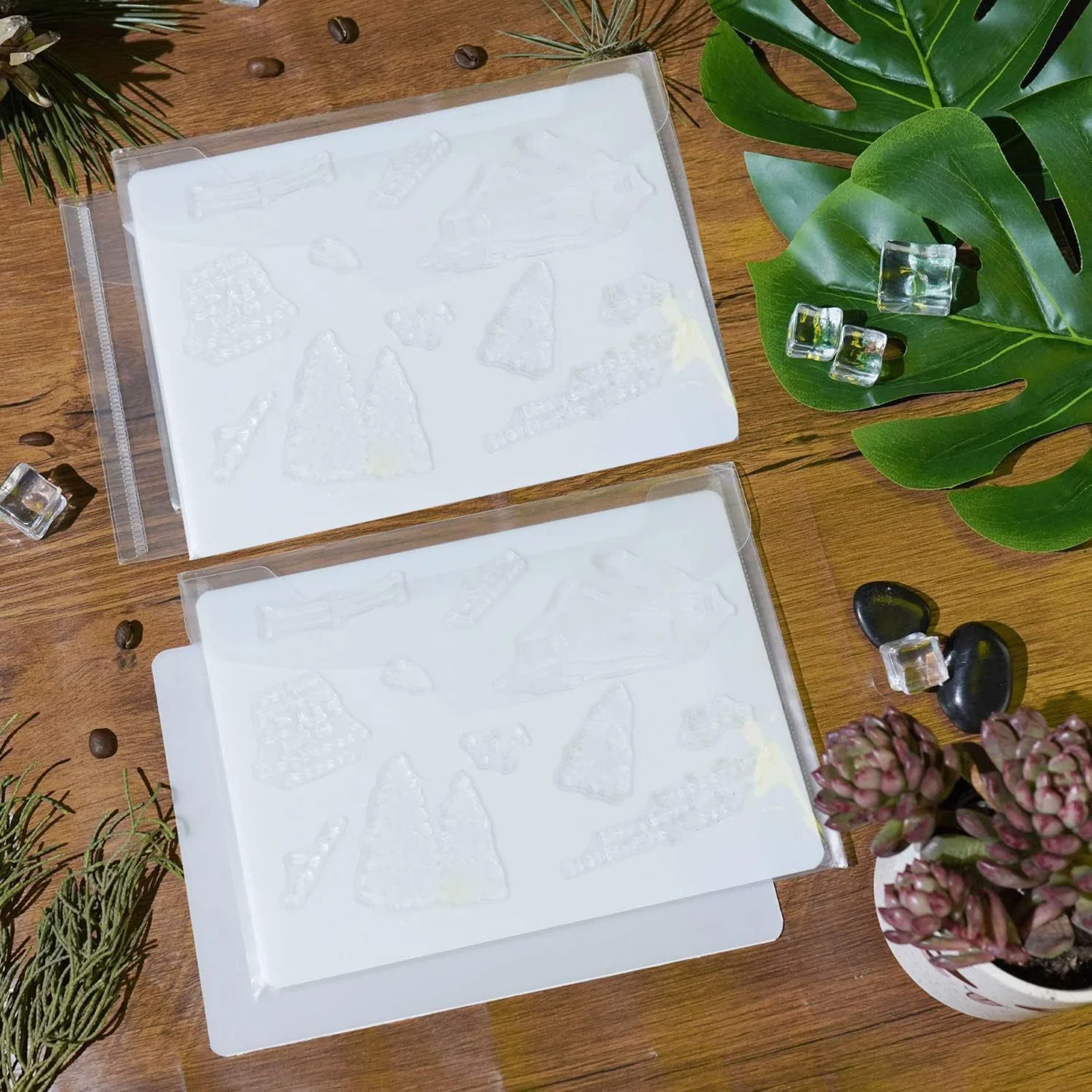 

Transparent Die Cut Stamp Storage Bags With Resealable Closure For Craft Organization