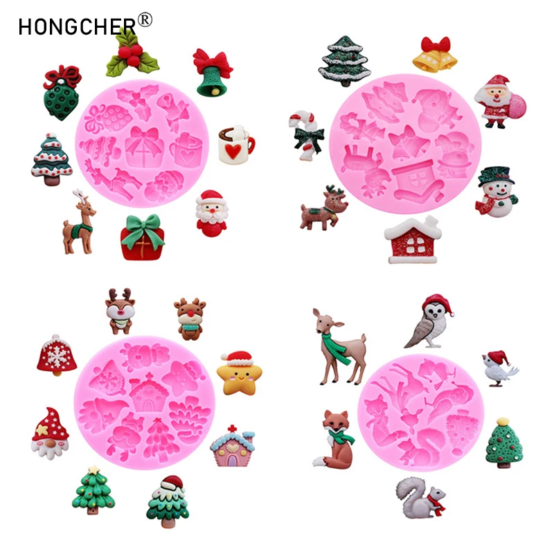 Christmas Series DIY Resin Ornaments Drip Mould Christmas Sn