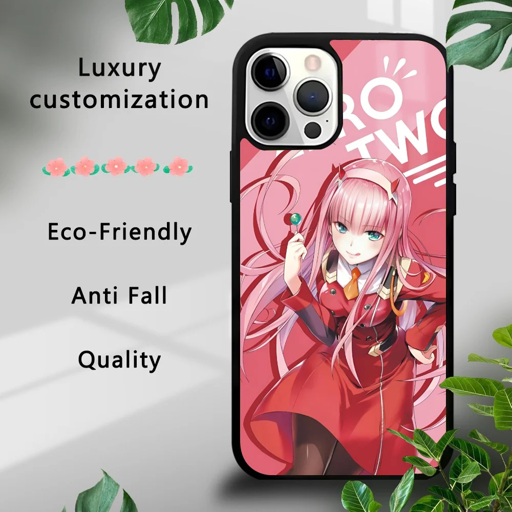 Zero Two Darling In The FranXX Phone Case For IPhone 16 15 14 13 Pro Max 11 Mini Alex Mirror For Magsafe Wireless Charging Cover