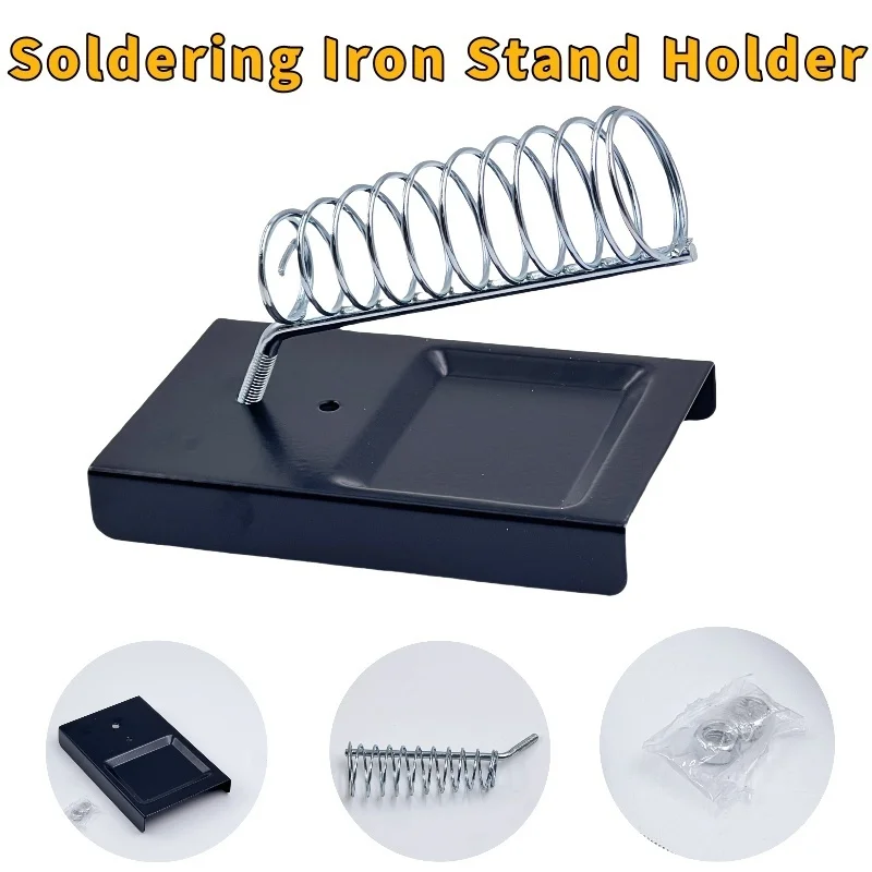 303 Portable Metal Iron Solid Base Soldering Iron Bracket Stand Holder Support Station Frame For Electrical Working Welding Tool