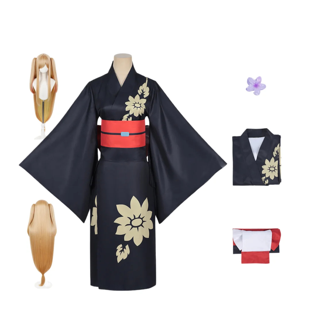 

Spacetime Princess Kaguya Kaguya-hime Cosplay Costumes Wig Full Set Kimono