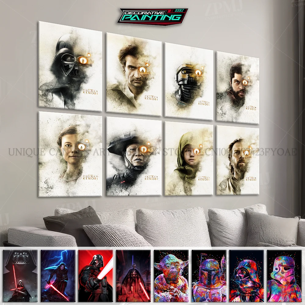 

Movie Star Wars: A New Hope Character Canvas Home Decor Prints Painting Poster Wall Art Picture For Living Room No Framed Mural