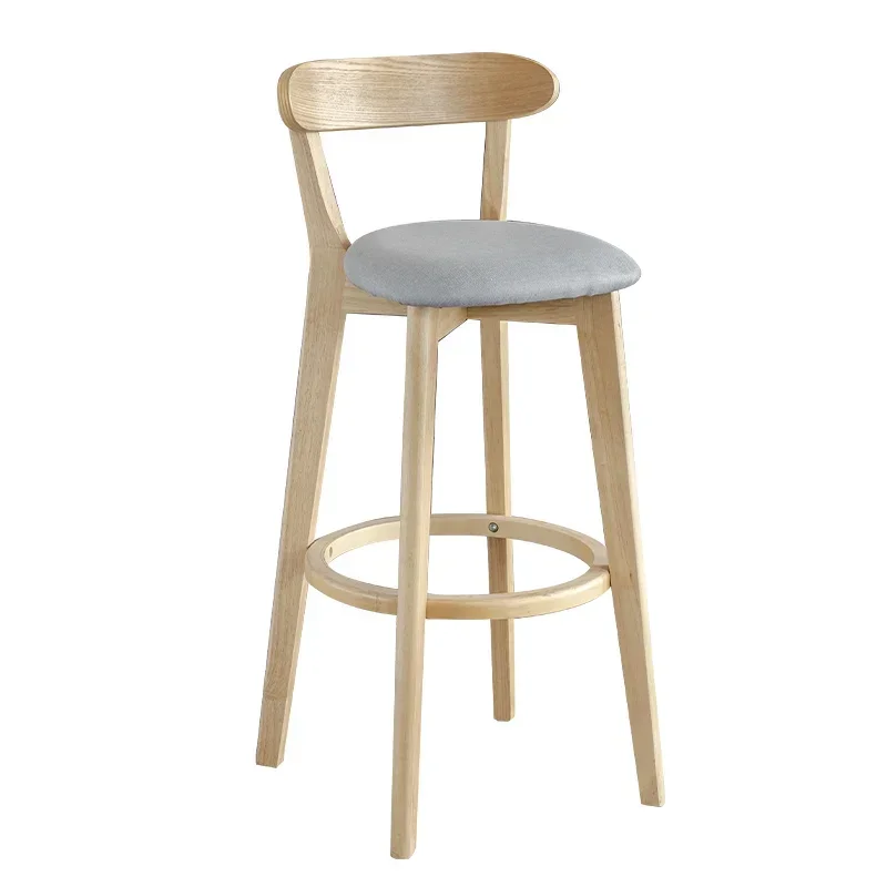 Wooden Wood Bar Stool Home Modern Dining Room Office Stool Nordic Design Luxury Chaises Salle Manger Interior Decoration