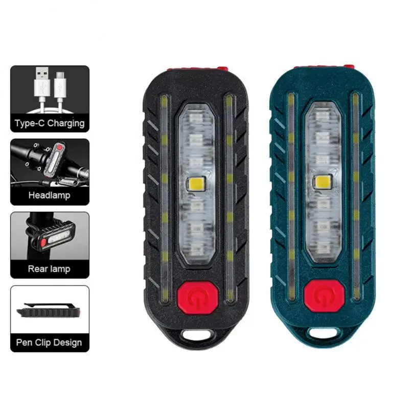 Rear Light Type-c Rechargeable Night Light New Tail Light Outdoor Riding Headlight Waterproof Bike Accessories