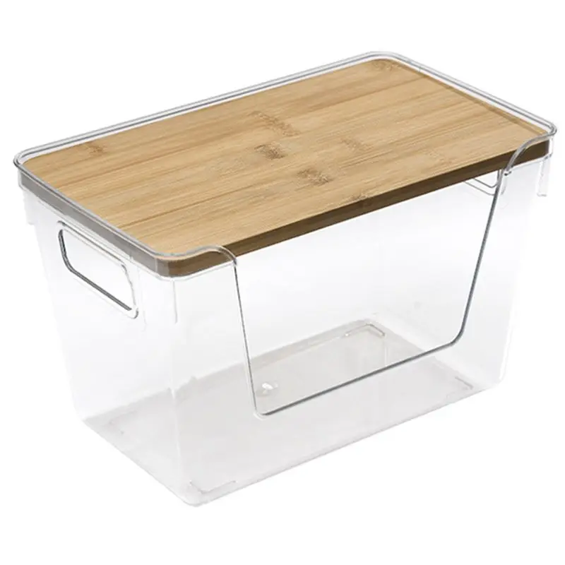 

A02M-Extra Large Trash Bag Holders With Bamboo Tops And Handles, Laundry Room Organization And Storage For Home, Kitchen