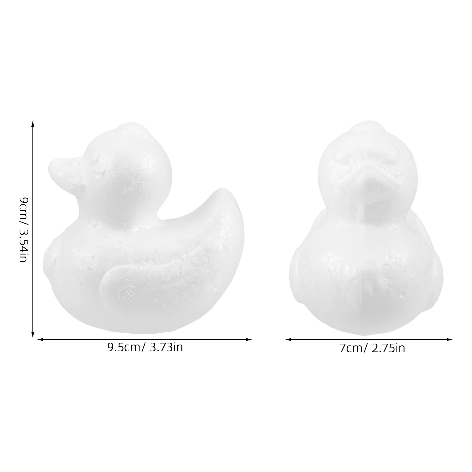 5개 세트 폼 오리 9.5cm 폴리스티렌 리얼리틱 플로팅 목욕 비치 파티 장난감 베이비 샤워 장난감 플로트 목욕 장난감
