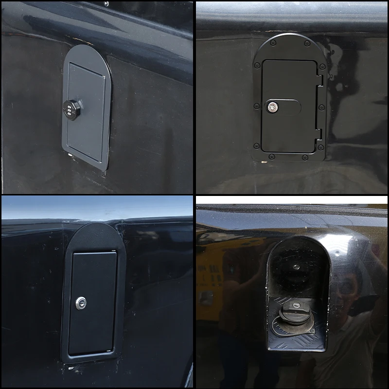 For Land Rover Defender 90 110 2004-2018 1Pc Fuel Tank Locking Cap Combo Lock/Key Lock Carbon Steel Anti-Theft Cover Accessories
