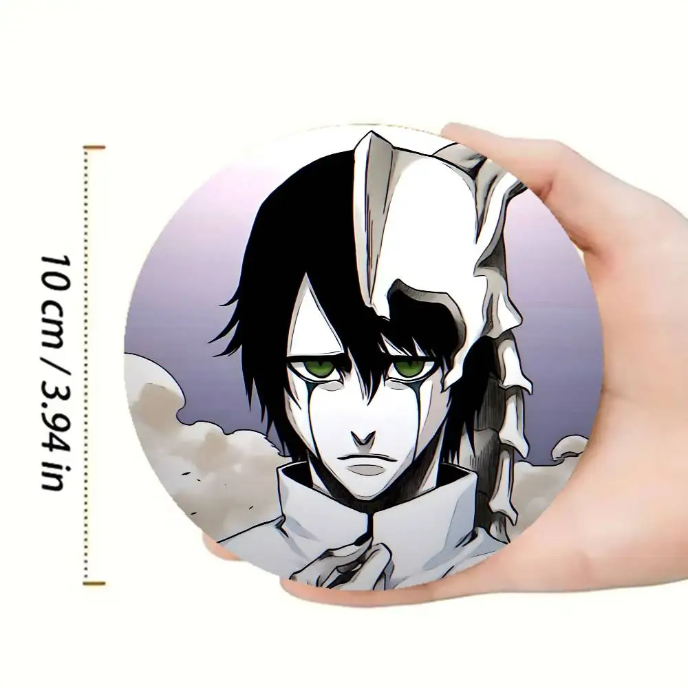 U-Ulquiorra Cifer B-BLEACH Heat-Resistant Pine Coasters Lightweight Sturdy for All Drinkware Easy to Clean 4