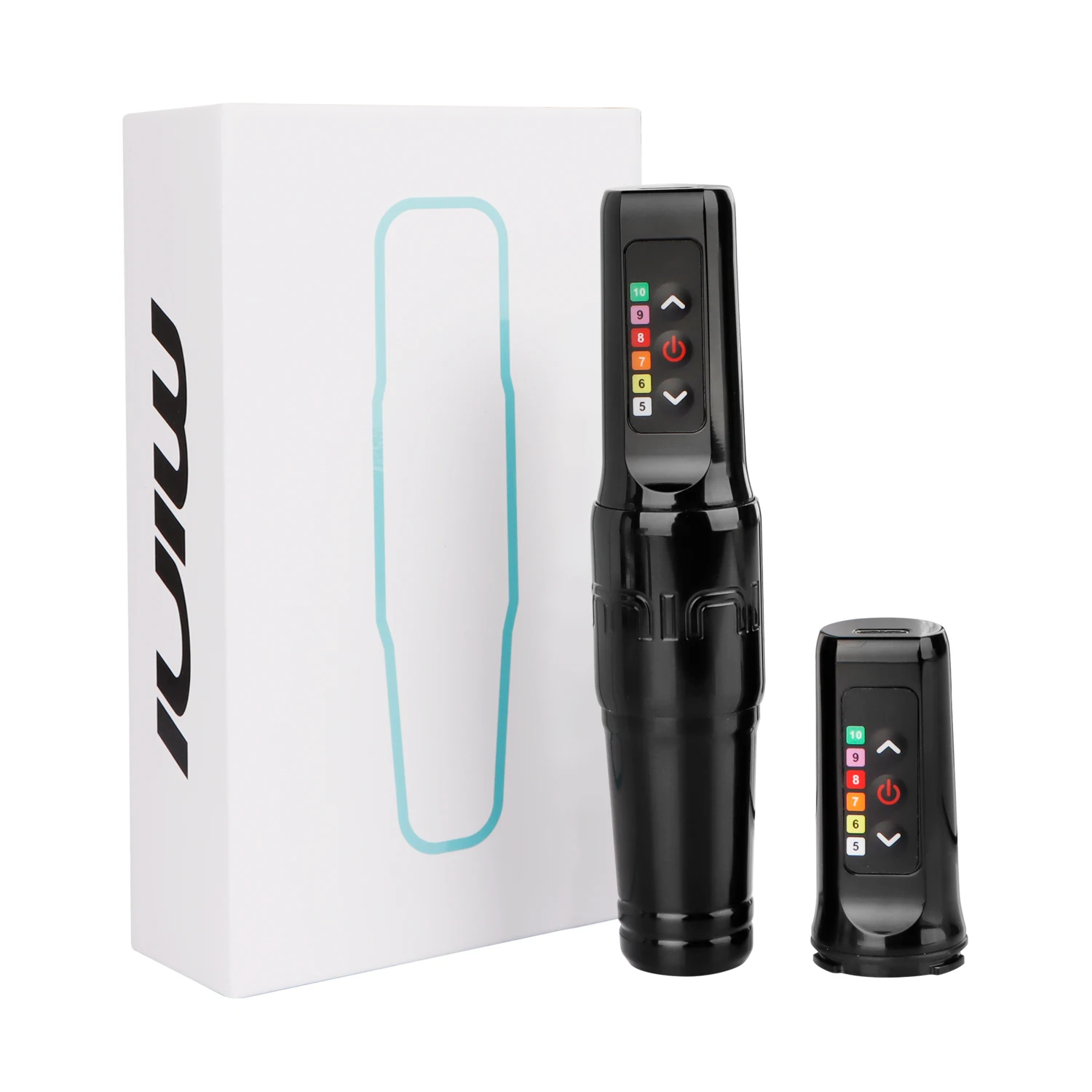 

FK мини-беспроводная тату-машинка 3,0 мм ход бессердечный двигатель с 2 батареями 10000 об/мин SMP перманентный макияж для бровей, губ