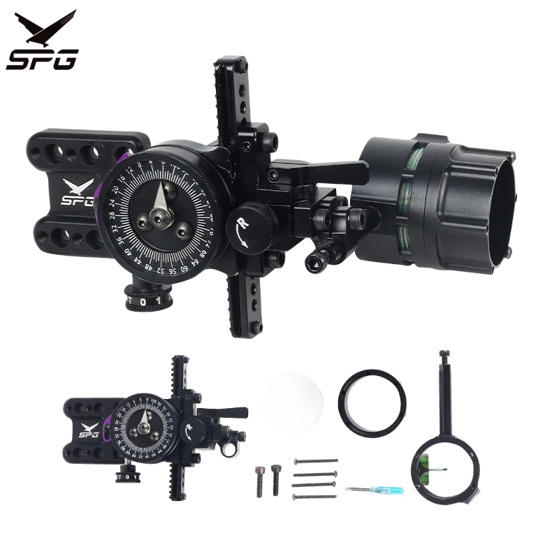 Archery Compound Bow Sight 4x/6X/8X Lenses Aluminum Alloy Outdoor Hunting Shooting Arrow Target Sports Accessories