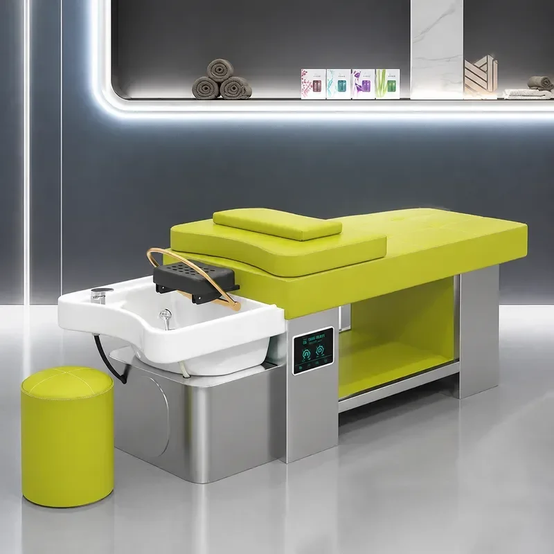 Bojo Thai Hair Treatment Shampoo Bed with Intelligent Constant Temperature Water Circulation for Barber Shop and Use