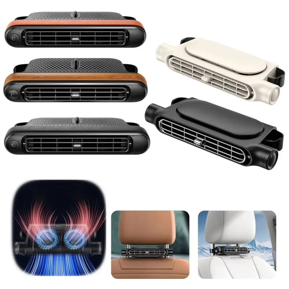 3 Speeds Adjustable Car Headrest Cooling Fan USB Powered Air Cooling Portable Car Fan Portable Design Silent USB Car Fan