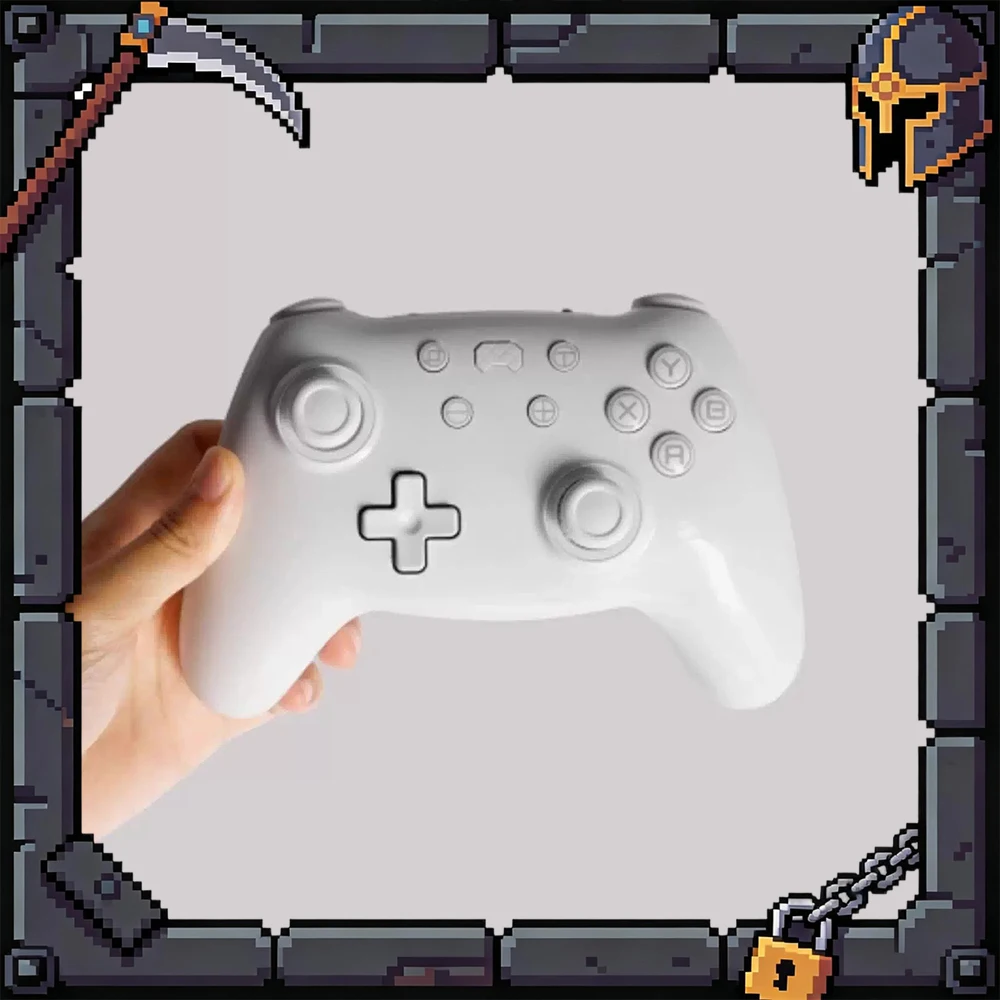 

Беспроводные Bluetooth-геймпады PB TAILS CRUSH Porcelain White, совместимые с Nintendo Switch 1/2 поколения и Steam-контроллерами.