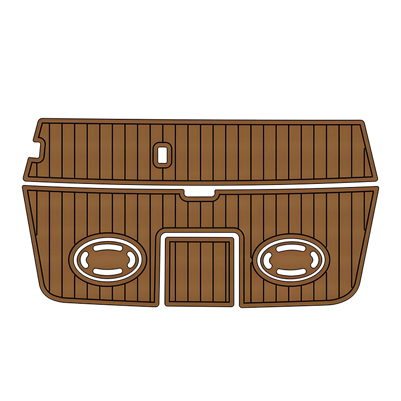 custom yechat traction mats for 1993 Sea Ray 290 Swim Platform Pad Boat EVA Foam Faux Teak Deck Floor Mat