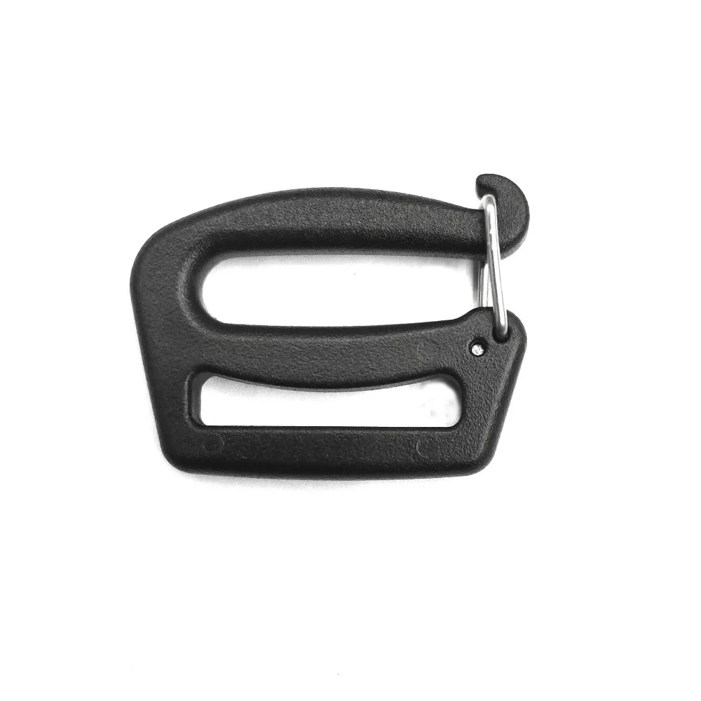 5/10pcs DIY Quick Release G Hook 26/38mm Black Backpack Bag Clips Adjustable Webbing Buckles for Outdoor Luggage Sack Backpack