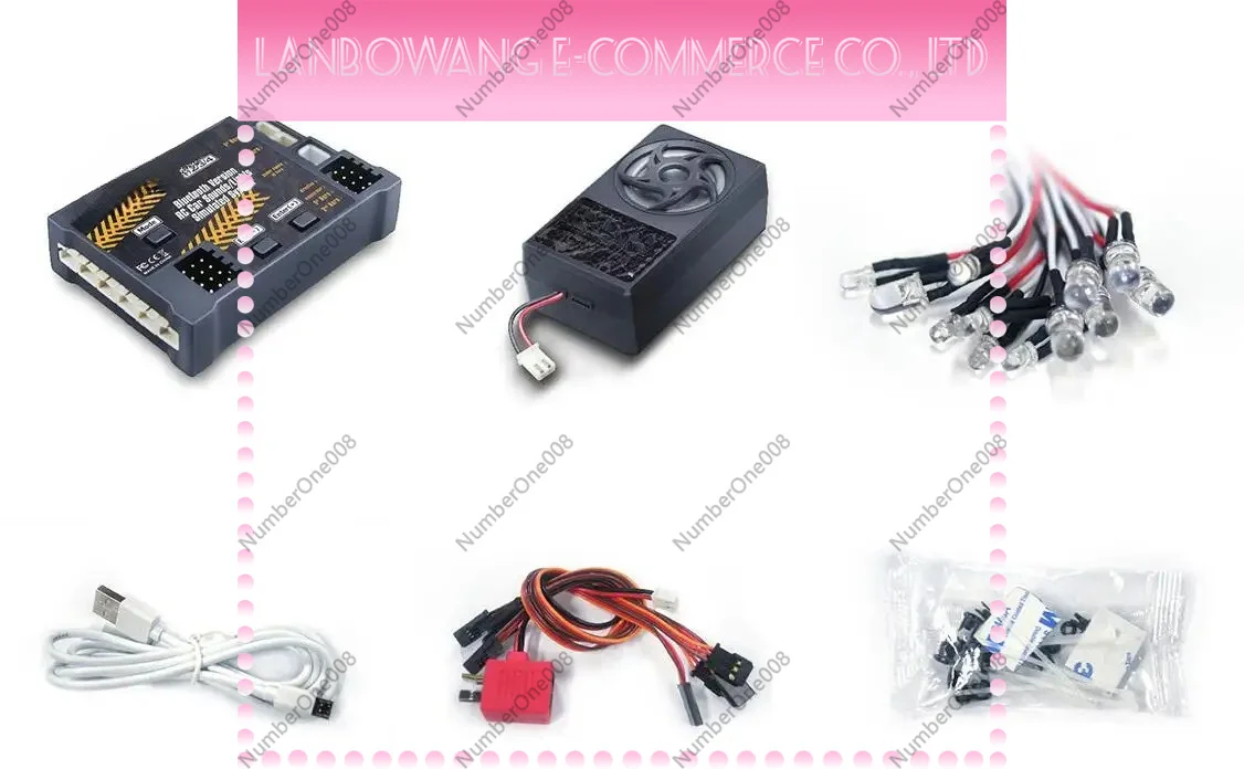 GT Power Bluetooth Version RC Car Truck Engine Sounds/ Lights Simulated System Built in power amplifier 58 Types of sound effect