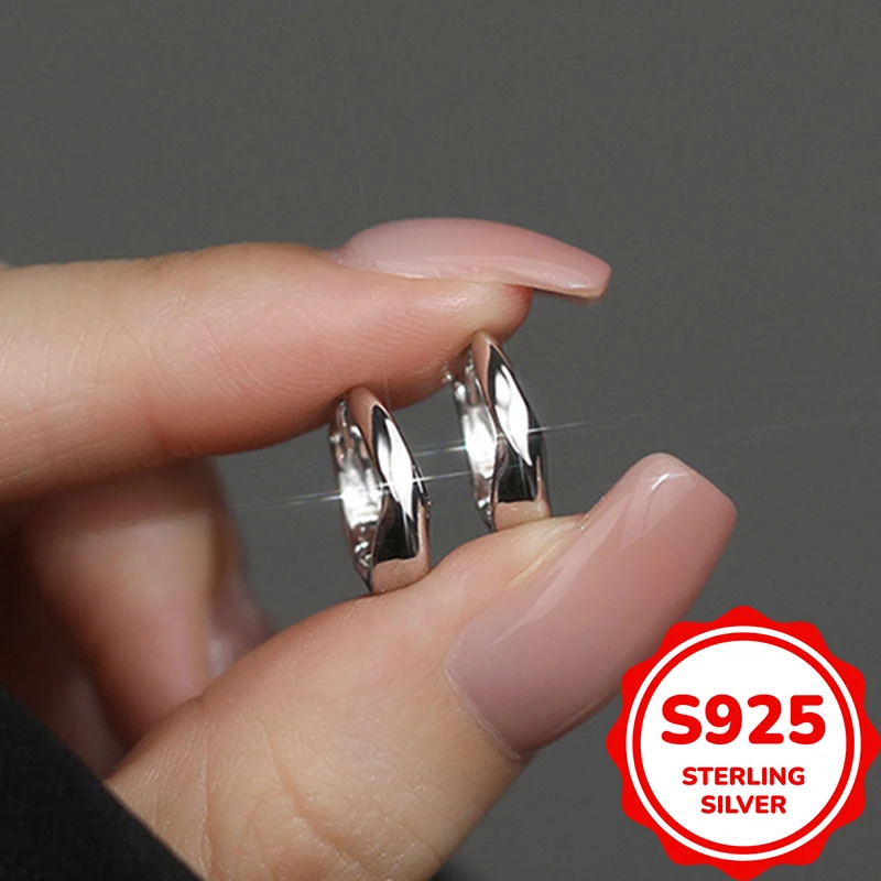

s925Стильные серьги Мебиуса для женщин, модные нишевые простые классические темпераментные элегантные темпераментные благородные аксессуары для ушей