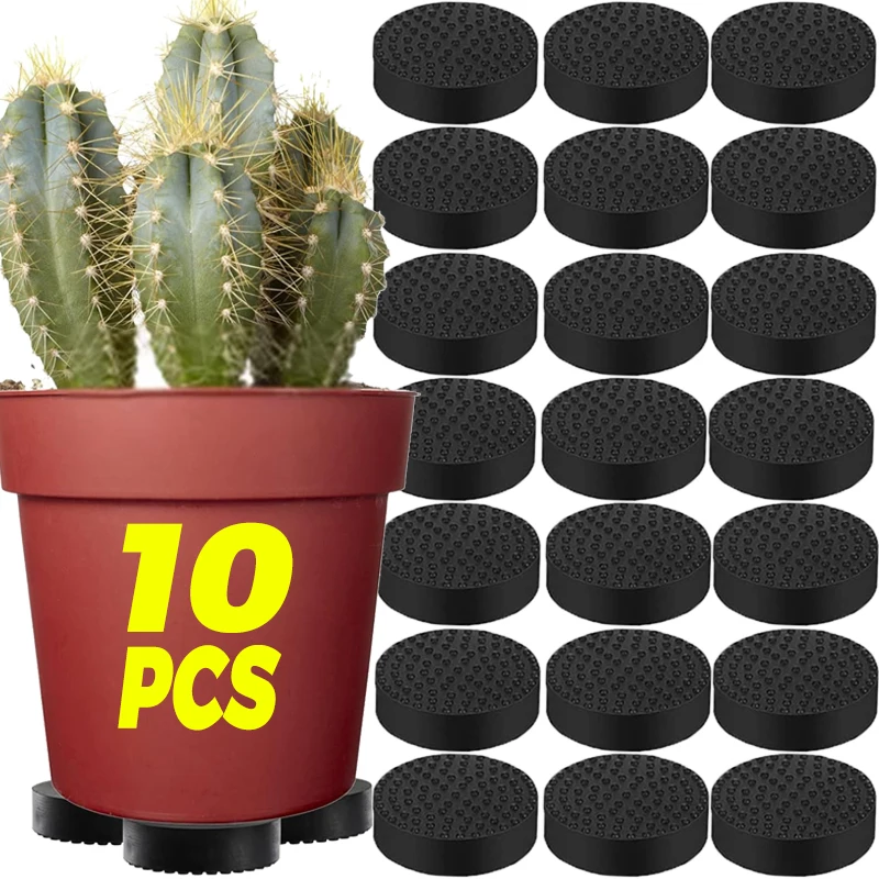 

2/10 шт. Невидимые подставки для цветочных горшков, резиновые противоскользящие накладки, поддон для стиральной машины, ножки для столов и стульев, противоскользящие амортизирующие подкладки