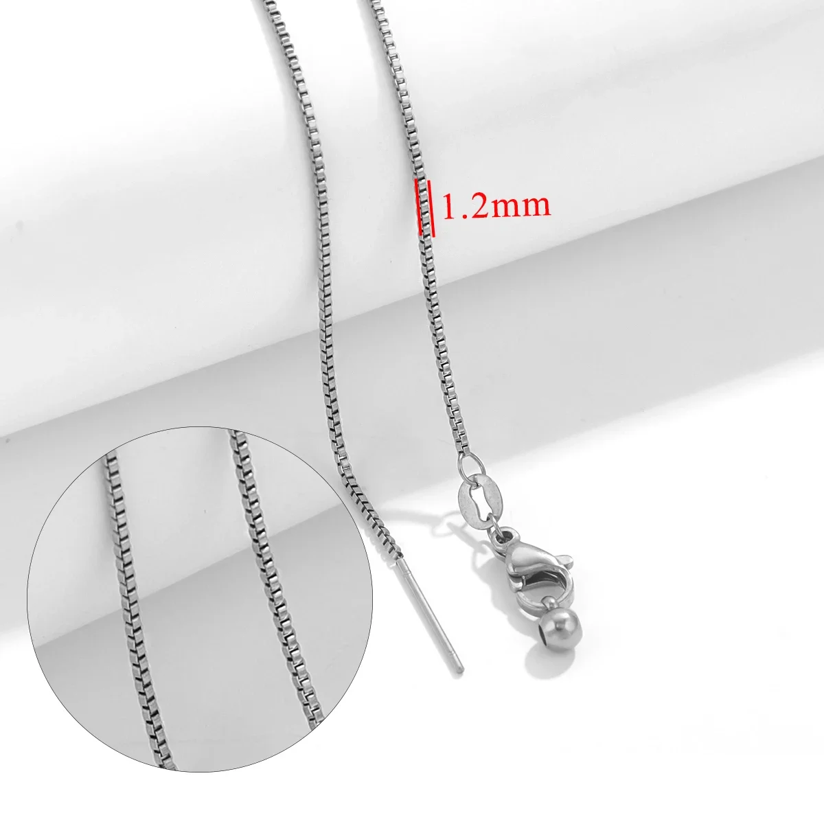 5pcs Adjustable Stainless Steel Chains for DIY Jewellery