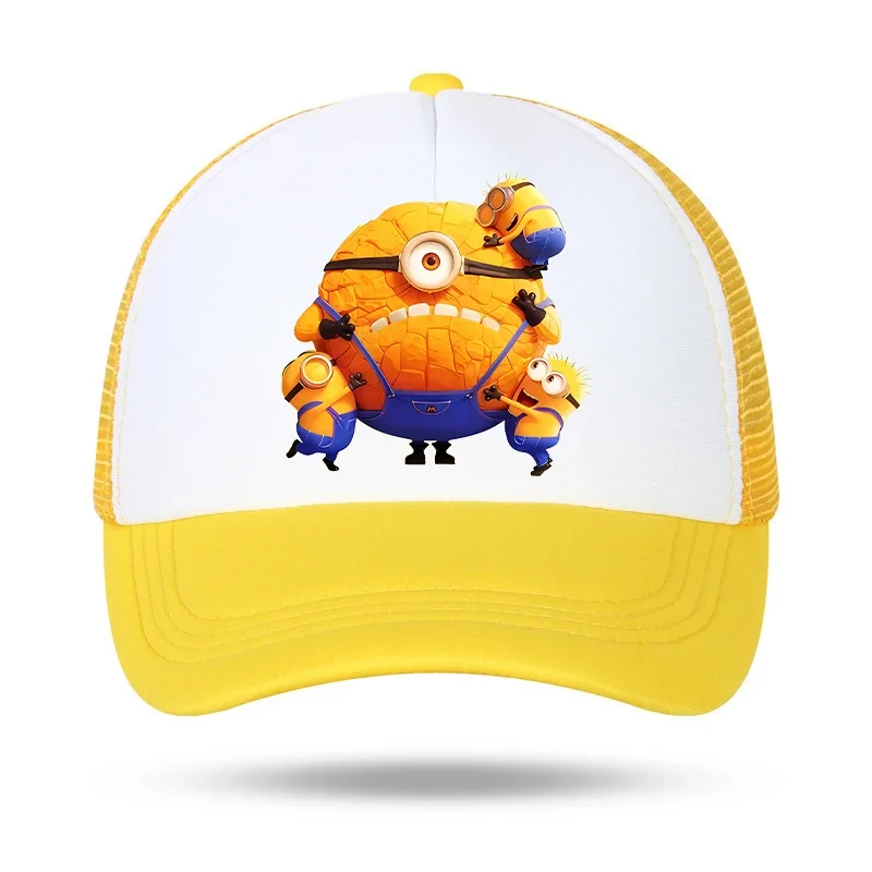 Despicable Mes Minionss Baseball Cap Movie Cartoon Children Adult Baseball Hat Peaked Cap Outdoor Sunshade Hands Gift Anime Cute