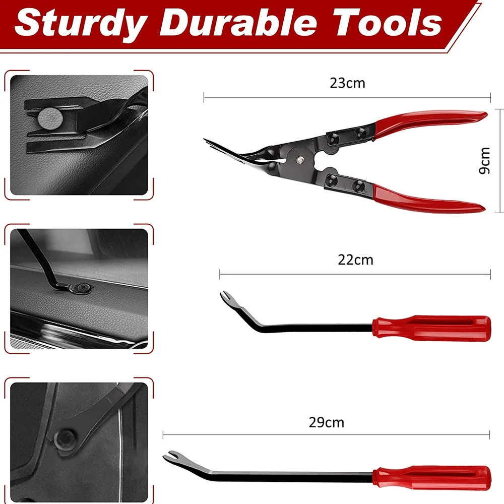 Auto Interior Disassembly Tool Trim Pry Removal Tool Car Removal Tool Kit Door Panel Radio Stereo Audio Dash Terminal Repair Kit