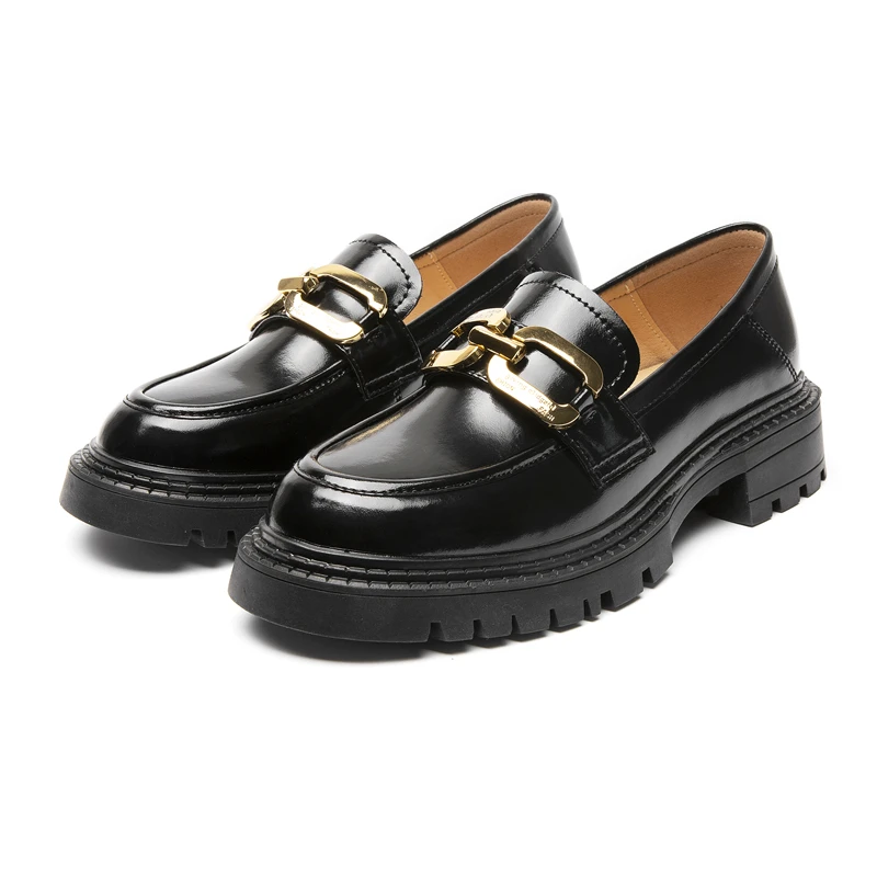 AIYUQI Loafer Shoes Ladies Spring 2024 New Genuine Leather Student Shoes Female British Style Retro Casual  Lazy Shoes