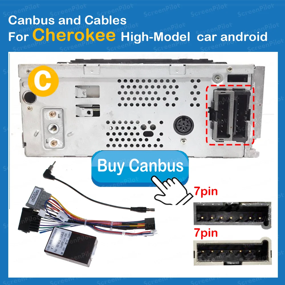 Canbus and Cable For Jeep Cherokee High-Model car android